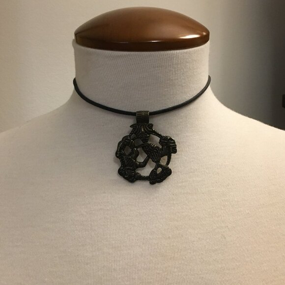 Trickster Loki's Binding Norse Viking Brassy Pendant - Picture 7 of 10